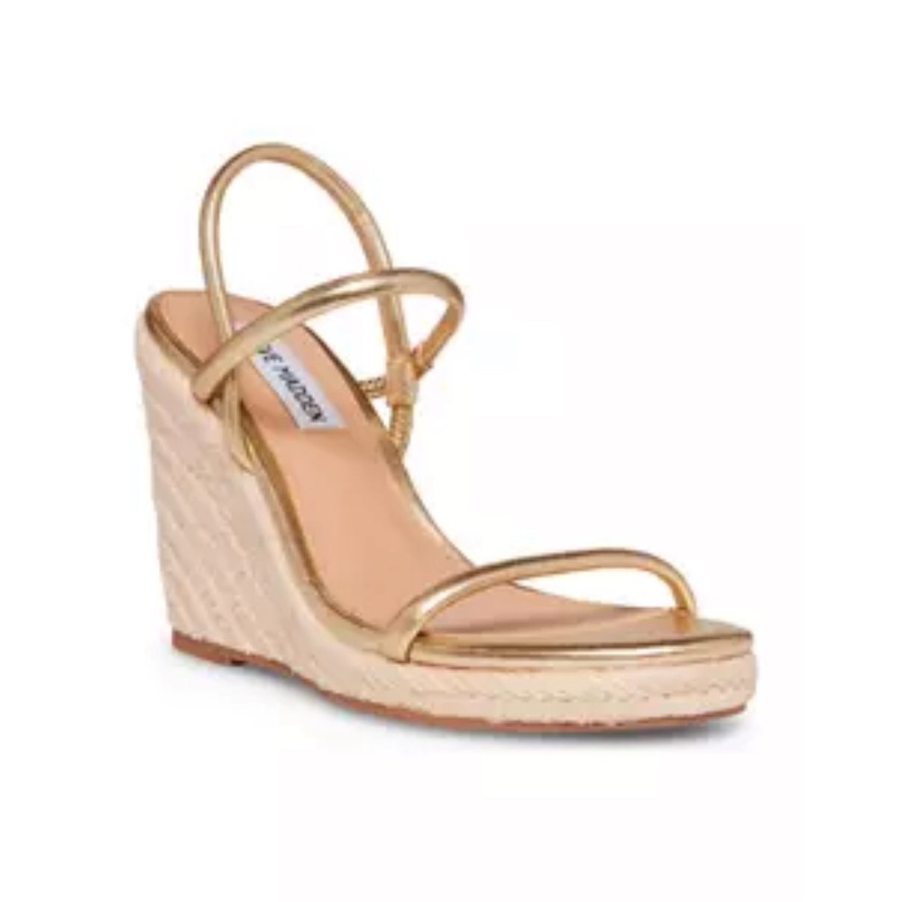 Steve Madden Udell Metallic Gold Wedge